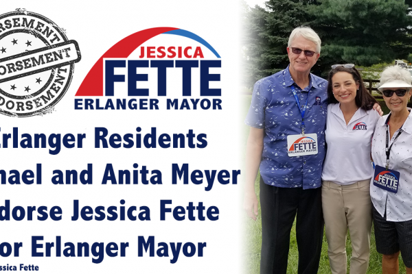 Positive, Energetic and Passionate - Mike and Anita Meyer Endorse Jessica Fette